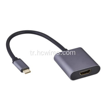 C Tipi - HDMI Adaptör Kablo Metali